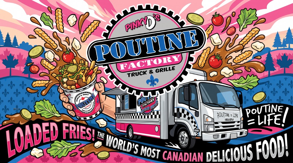 Pinky D's Food Truck Illustration